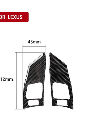 For Lexus IS250 350 2006-2012 Carbon Fiber Decor Inner Steering Wheel Trim Cover