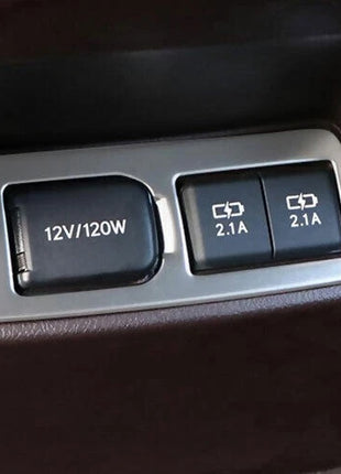 Back Row Air Outlet Vent Cover For Lexus ES250 300h 350 2019-2023 Silver Steel