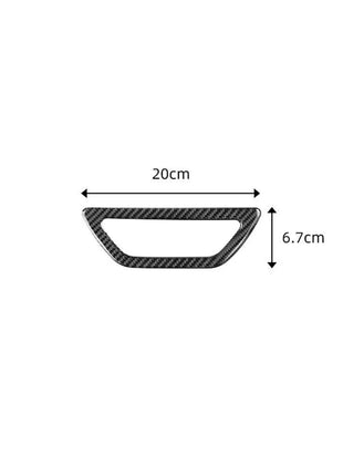 Carbon Fiber Rear Trunk Handle Frame Cover Trim For Nissan Rogue 2014-2016