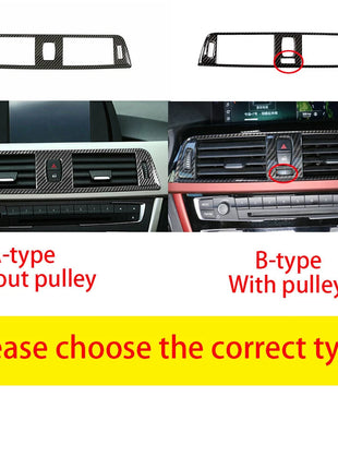 Silver Abs Central Air Outlet Vent Trim For Bmw 3 4 Series 3gt F30 F34 2013-2019