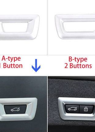 Carbon Abs Tailgate 2 Button Cover For Bmw 5 6 7 Series X3 X4 X5 X6 G30 G32 G01