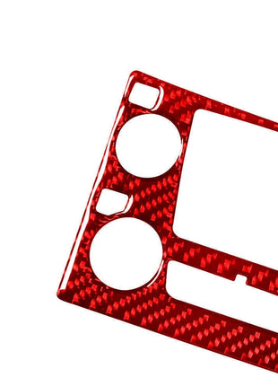 5Pcs Red Carbon Fiber Interior Central Console Cover Trim For Lexus RX300 Type A
