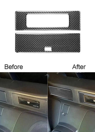 Carbon Fiber DVD Storage Box Decorative Trim Cover Fit For Nissan 350Z 2003-2009