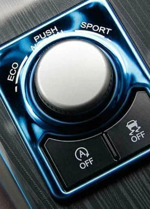 Console Driving Mode Button Ring Trim For Lexus RX350 450h 2016-19 Blue Titanium
