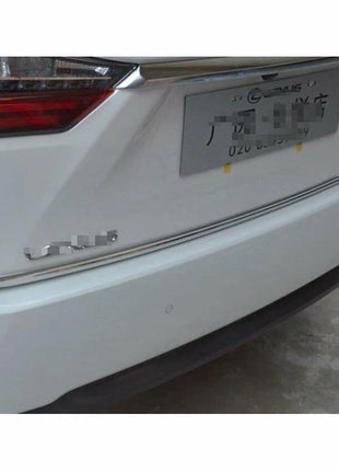 For Lexus RX350 450H 2016-2022 Silver Steel Rear Tail Trunk lid Strip Cover Trim