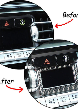 Carbon Fiber Air Condition Temperature Display Trim For Bmw 8 Series G14 2019-22