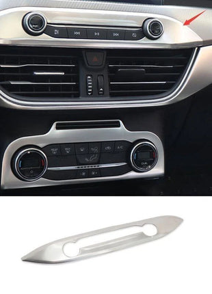 Central console button frame trim Silver titanium For 2019-2020 Ford Focus ST RS
