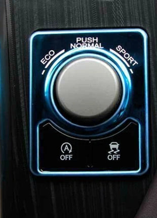 Console Driving Mode Button Ring Trim For Lexus RX350 450h 2016-19 Blue Titanium