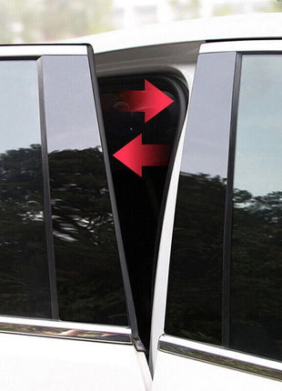 8P Gloss Black Pillar Posts Covers Window Door Trim For Lexus GX470 J120 2003-09