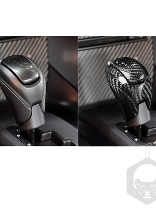 Red Carbon Fiber Engine Button Gear Shift Knob Cover For NISSAN GTR R35 08-16