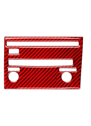 Red Carbon Fiber Center Console CD Panel Cover Trim For Lexus CT200h 2011-2017