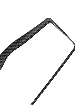 1 Set For Nissan 370z 2009-2020 Carbon Fiber Navigation Decoration Cover Trim