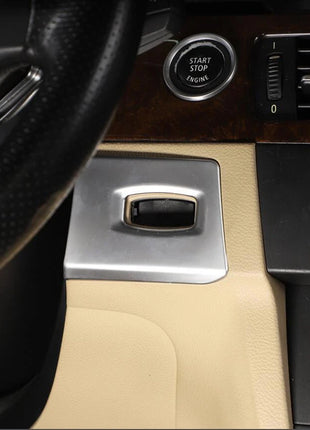 Silver Abs Key Hole Ignition Switch Cover For Bmw 3 Series E90 E92 E93 2005-2012