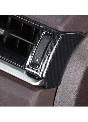 For Lexus ES250 300h 350 19-22 Carbon Fiber L&R AC Air Outlet Vent Frame Trim 2P