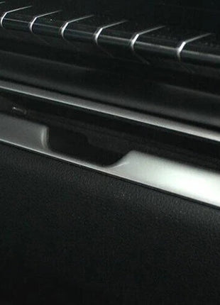 Console CD Button Control Frame Trim For Lexus UX200 250h 2019-2023 Silver Steel