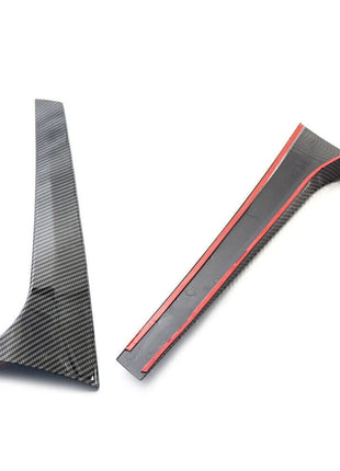 For Skoda Kodiaq 2016-2020 Carbon Fiber Rear Window Spoiler Side Wing Trim Cover