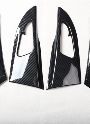 Fit For Buick Regal 2009-2013 Carbon Fiber Inner Door Handle Frame Cover Trim 4*