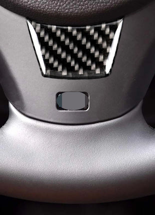 For Bmw 3 Series E90 E92 2005-12 Carbon Fiber Interior Steering Wheel Cover Trim