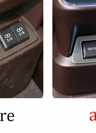 Back Row Air Outlet Vent Cover For Lexus ES250 300h 350 2019-2023 Silver Steel