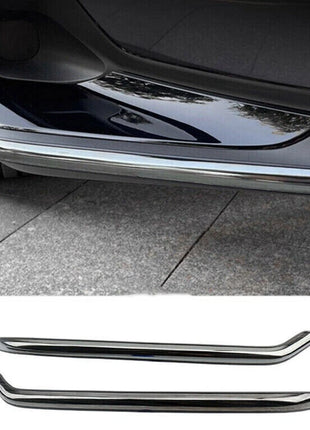 Black Steel Front Bumper Corner Spoiler Cover Trim For Lexus NX250 350h 2022-23