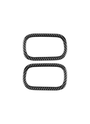 2pcs Left-right Air Vents Trim Cover Carbon Fiber For Nissan Quest 2004-2006