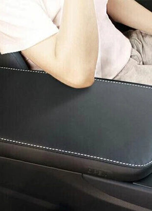 Black PU Leather Central Console Armrest Box Cover For Lexus NX 350 350h 2022-23