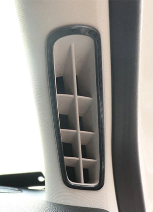 2019-2020 carbon fiber steel A pillar air outlet vent cover trim For Ford Focus