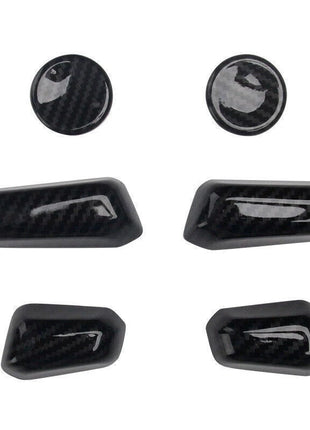 Seat Button Handle Cover Trim 6* For Lexus ES250 300h 350 2019-2023 Carbon Fiber