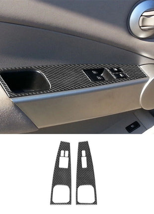 2Pcs Front Window Switch Button Trim Cover For Nissan Quest 2004-2006 Type A