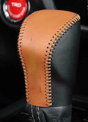 Gear Shift Knob Shifter Lever For Lexus RX350 450h 2016-2019 Khaki&Black Leather