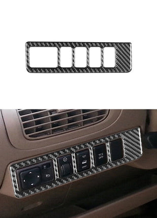 Rearview Mirror Tcs Control Button Trim Carbon Fiber For Nissan Quest 2004-2006