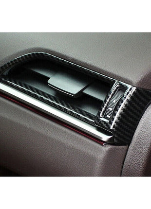 For Lexus ES250 300h 350 19-22 Carbon Fiber L&R AC Air Outlet Vent Frame Trim 2P