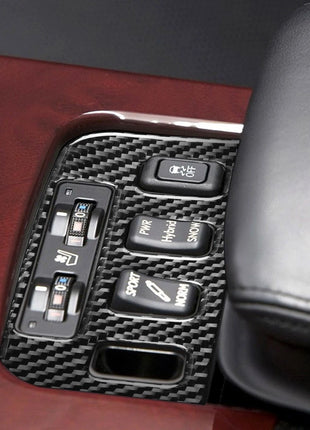 Carbon Fiber Interior Seat Heated Button Cover Trim For Lexus GS300/350/450h/460