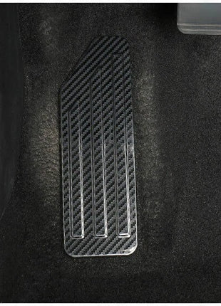 For Nissan Altima 2019-22 Carbon Fiber Steel Footrest Pad Pedal Cover Trim 1pcs