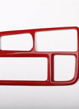 For Hyundai Sonata 9 18-19 Red Carbon Fiber Console Gear Shift Frame Cover Trim