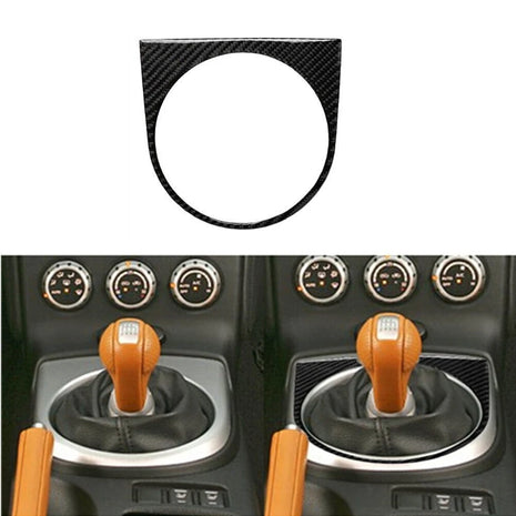 Carbon Fiber Inner Gear Shift Panel Frame Cover Trim For Nissan 350Z 2003-2009