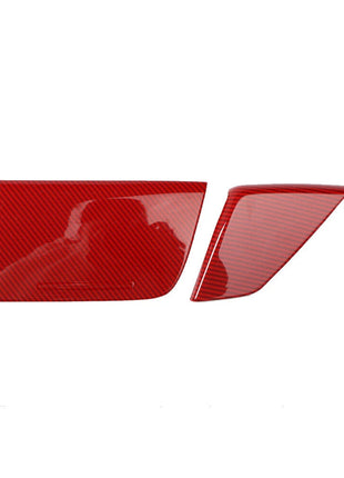 For Hyundai Sonata 18-19 Red Carbon Fiber Console Cigarette Lighter Storage Box