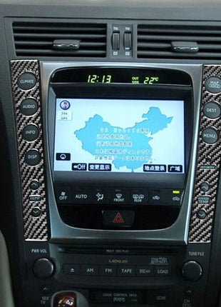 2Pcs Carbon Fiber Interior Central Console Side Cover Trim For Lexus GS300/350