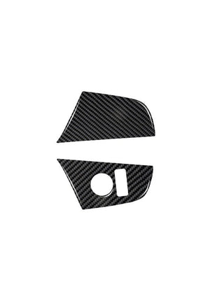 Carbon Fiber Rearview Mirror Button Cover Trim For Nissan Altima 2013-2015