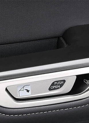 For Lexus NX250 350 2022-2023 Silver Steel Inner Door Handle Frame Cover Trim 4P
