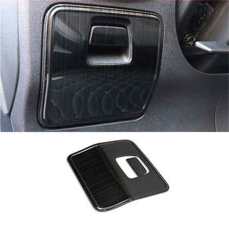 For 19-20 Ford Focus ST cover trim storage box handle Main driver Black steel