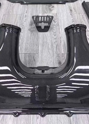 Dry Carbon Fiber Engine Covers Set Protector Kit For Ferrari 458 Italia Speciale