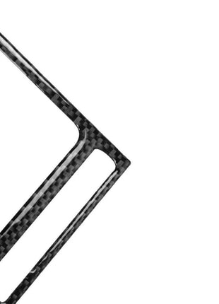 2pcs Carbon Fiber Dashboard Navigation Panel Cover Trim For Nissan Gt-r R35