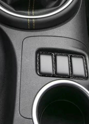 Carbon Fiber Center Control Heating Button Frame Cover Trim For Nissan 370z