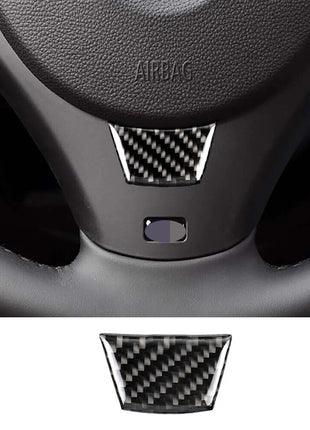For Bmw 3 Series E90 E92 2005-12 Carbon Fiber Interior Steering Wheel Cover Trim