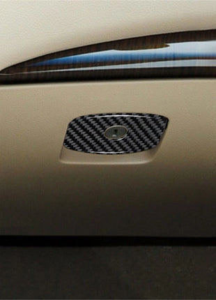 Carbon Fiber Passenger Glove Box Handle Cover Trim For Nissan Altima 2013-2015