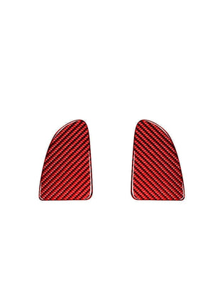 Red Carbon Fiber Window Switch Button Cover Trim For Volvo V60 2010-2017 Type A