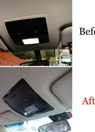 Front Reading Light Lamp Frame Trim For Lexus NX200t 300h 2015-2021 Carbon Fiber