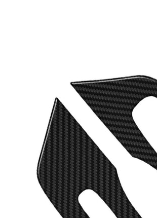 2x Carbon Fiber Front Door Window Lift Cover Trim For Nissan Altima 2013-2015