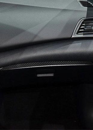 Carbon Fiber Passenger Dashboard Panel Cover Trim For Nissan Sentra 2013-2019